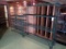 (2) Metro style shelving units - (1) 4-tier on casters