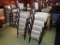 (10) Dining chairs - wood frame - padded back & seat
