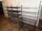 (5) Metro style shelving units - (1) 4-tier 48in L x 18in D x 72in H -