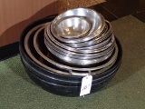 Mixing bowls - various sizes - (30) stainless and (3) large plastic