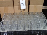 (45) Tealight candle holders - clear