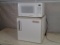 Summit cube refrigerator and GE microwave oven