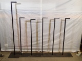 (6) Single garment stands - (5) adjustable height - (1) fixed height