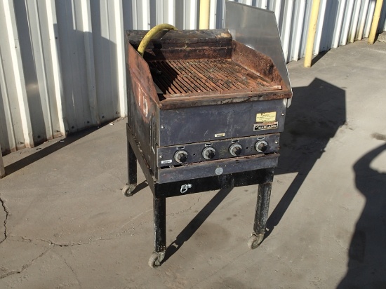 Garland 24in gas grill w/stand
