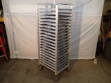 Cres-Cor 20-tier pan transfer cart w/(20) full size pans