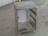 Open front cabinet - stainless - 22in W x 22in D x 35in H