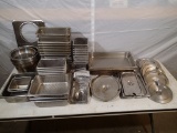 Stainless insert pans & lids - various