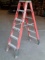 Green Bull 6ft double sided fiberglass step ladder