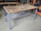 Work Table - metal frame - 72in x 36in wood top - 37in H