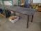 Steel work table - 96in L x 48in D x 3/8in thick top - 40in H