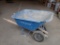 Truper 2-wheel wheelbarrow - blue - plastic tub has some cracks