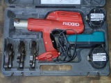 Ridgid 100-B crimp tool w/Makita charger and batteries