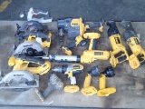 Cordless power tools - No batteries or chargers - mostly Dewalt