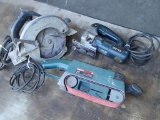 Bosch jigsaw - B&D circular saw - Bosch 3in belt sander