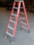 Green Bull 6ft double sided fiberglass step ladder