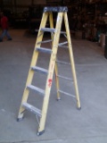 Green Bull 6ft fiberglass step ladder