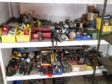 Contents of two shelves - hand tools - tooling - parts