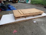 Pallet of crate panels and FRP board