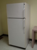 GE TBX16DMCR refrigerator in breakroom