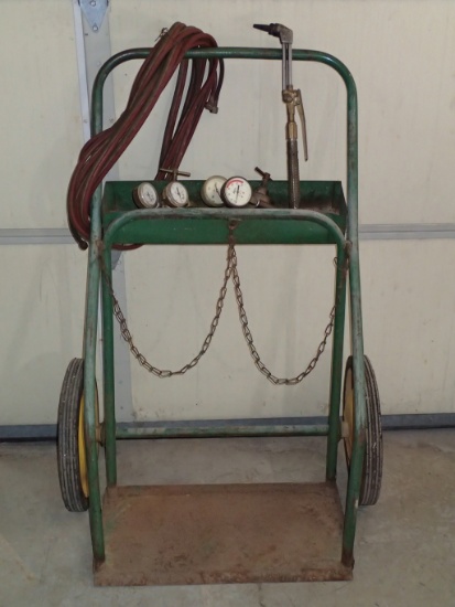 Torch cart w/torch - gages - hose