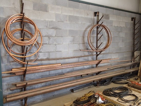 Copper pipe - various dia. up to 3in - various lengths up to 20ft