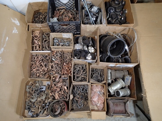 Pipe hangers - straps - beam clamps - etc. - contents of pallet