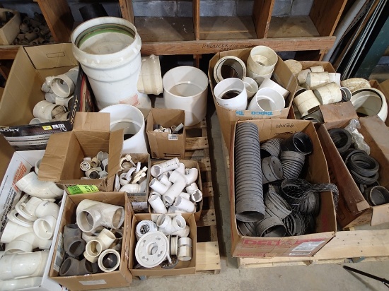 PVC & drainage pipe fittings - contents of (2) pallets