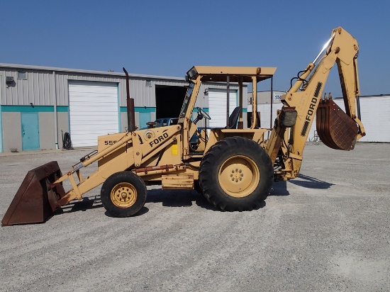 1988 Ford 555B loader/backhoe - PIN C779193 - see video