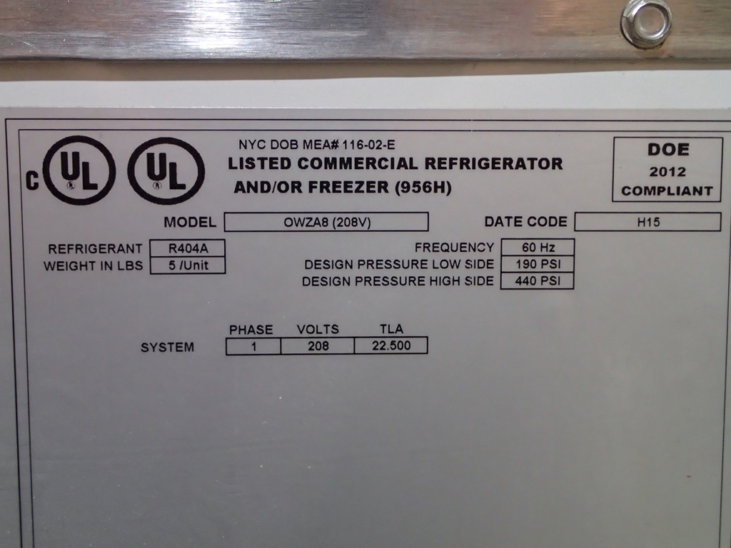 Hillphoenix OWZA8 refrigerated display case - | Proxibid