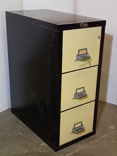 Fire King fireproof filing cabinet - 3 drawer - letter size