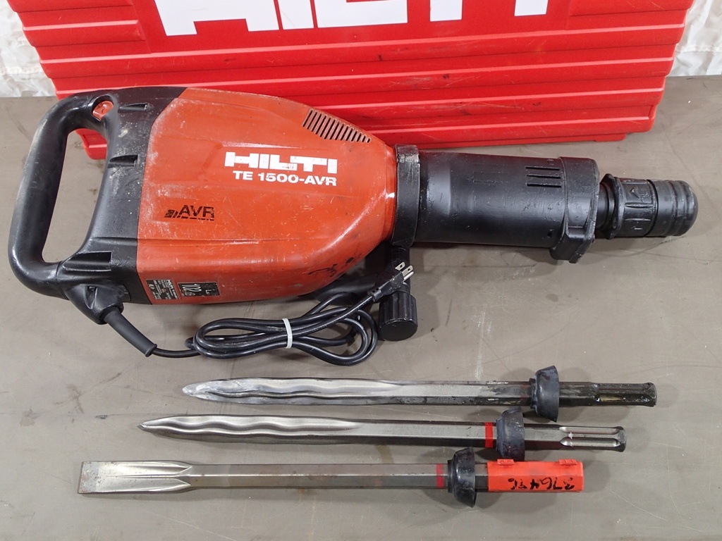 Hilti 1500-AVR breaker/demolition hammer w/tooling | Online Auctions |  Proxibid