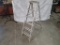6ft aluminum step ladder - rough but functional