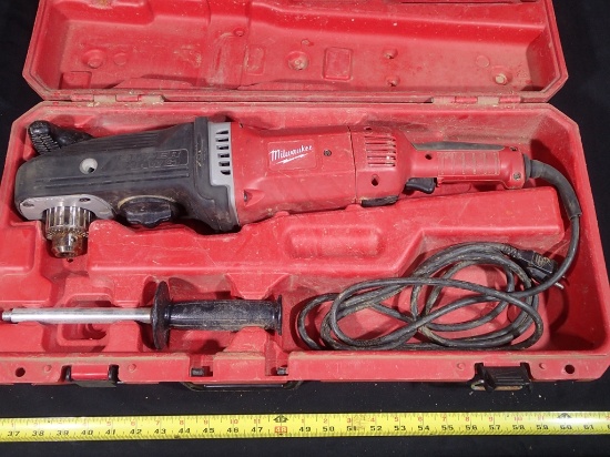 Milwaukee Super Hawg 1/2in right angle drill w/case