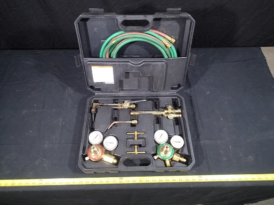 Olsen oxy acetylene torch kit w/case