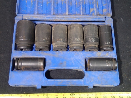 3/4in drive impact sockets - SAE - 1in - 1 1/2in