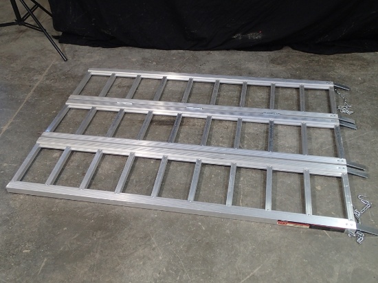 Haul Master tri-fold aluminum ramp