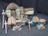 (3) Vise - (1) Morgan 4in - (1) Bessey 4 1/2in - (1) other 3 1/2in