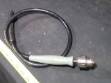 Flexible shaft drill attachment - 1/4in chuck - overall 41in L