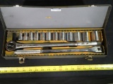 1/2in drive socket set - mixed brand - SAE 7/8in - 1 1/4in