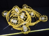 (2) 50 ft HD contractors temporary light strings - 5 lamps per string