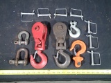 (2) snatch blocks - (2) hooks - (2) clevis - (7) lock pins