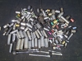 Various sockets - extensions - adapters - (1) 3/8in drive ratchet
