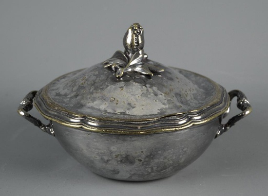 Antique Christofle Silver Lidded Bowl, 913 / 20/ Scale / 05/ Christofle Impressed Hallmarks
