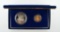 US Mint 1987 Constitution Gold Silver Coin Set: $5 Gold & $1 Silver