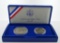 1986-S US Liberty Coins Proof Set: Proof Silver Dollar & Proof Half Dollar
