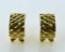 14K Yellow Gold Earrings, ½ Inch, 1.6 DWT