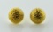 14K Yellow Gold ½ Inch Earrings, 0.9 DWT