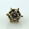 3.75 MM Diamond Solitaire in 14K White Gold Crown