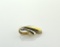14K White & Yellow Gold Slide 1 Inch  Pendant, 4.4 DWT