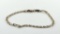 Ladies Sterling Silver Gold Vermeil 7.25 Inch Bracelet